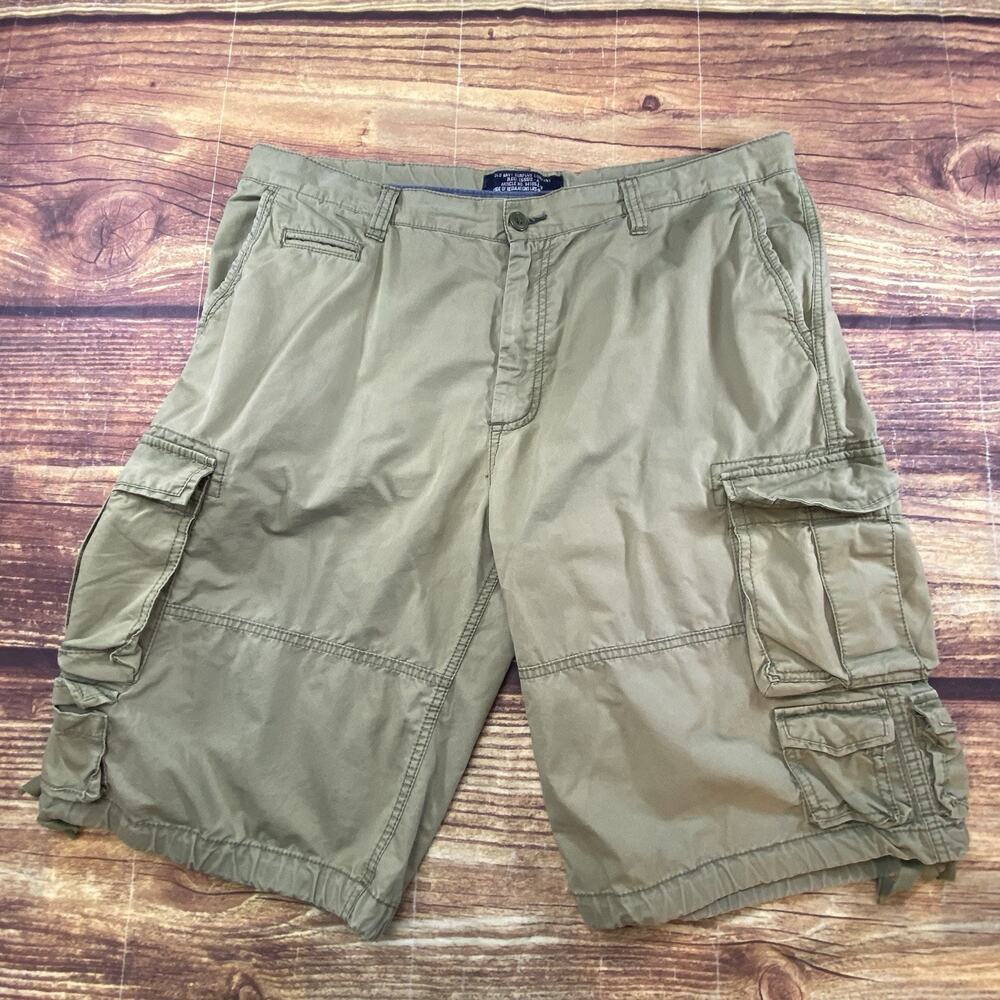Old Navy Surplus Company Cargo Shorts Mens 40 Green Baggy Y2k High Rise